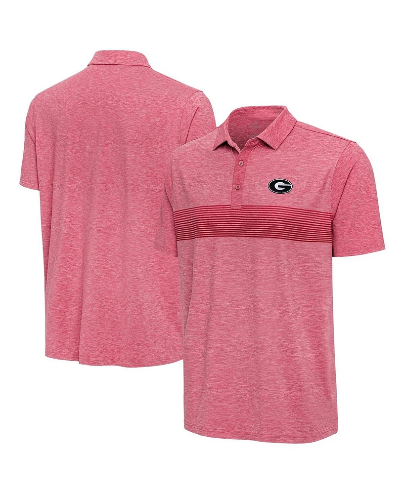 Antigua Men's Heather Red Georgia Bulldogs Dashing Polo Shirt