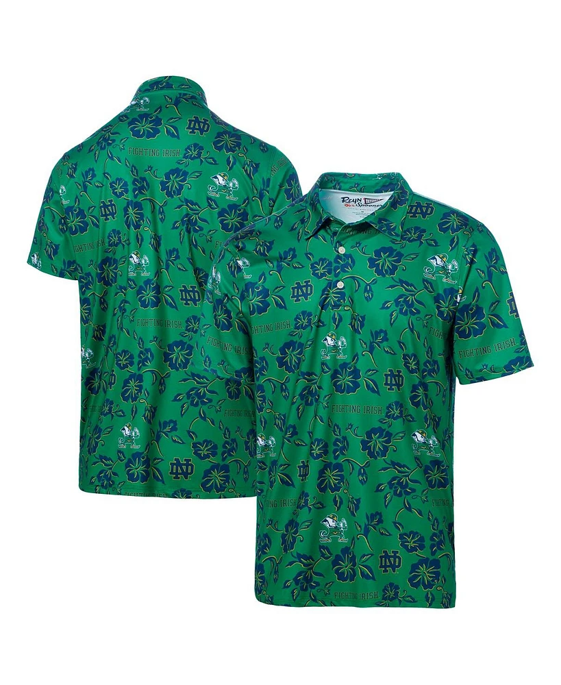 Reyn Spooner Men's Green Notre Dame Fighting Irish Performance Polo Shirt