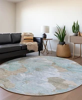 Addison Chantille Machine Washable ACN1546 8'x8' Round Area Rug