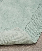 Laura Ashley Cotton Ruffled Bath Rug, 27" x 45"