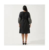 Estelle Cala Embroidered Mini Dress