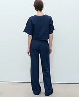 Mango Women's High-Waisted Soft Denim Jeans