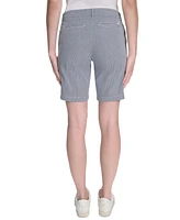 Nautica Jeans Women's Striped Riviera Mid-Rise Shorts