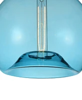 Cwi Lighting 13" Metal Glass 1 Light Down Mini Pendant