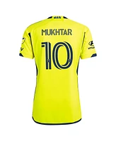 Adidas Men's Hany Mukhtar Yellow Nashville Sc 2024 the 615 Kit Authentic Player Jersey