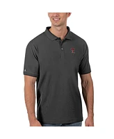 Antigua Men's Anthracite Texas Tech Red Raiders Legacy Pique Polo Shirt