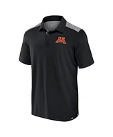 Fanatics Men's Black Minnesota Golden Gophers Iconic Brushed Blocked Polo Shirt