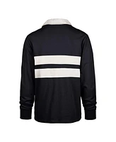 '47 Brand Men's Navy North Carolina Tar Heels Clubhouse Knox Thames Long Sleeve Rugby Polo Shirt