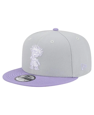 New Era Men's Gray/Light Purple Rugrats Two-Tone 9FIFTY Snapback Hat