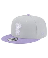 New Era Men's Gray/Light Purple Rugrats Two-Tone 9FIFTY Snapback Hat