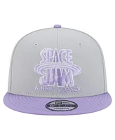 New Era Men's Gray/Light Purple Space Jam: A New Legacy Two-Tone 9FIFTY Snapback Hat