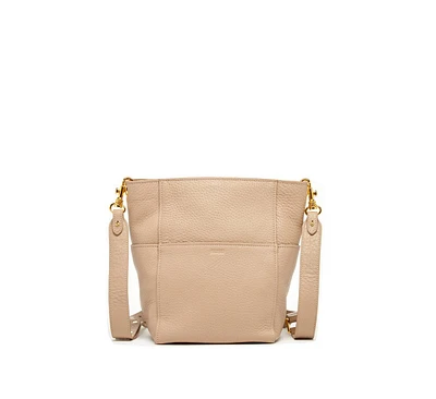 Susu Italian Leather Crossbody Bag Medium Size Tan Shoulder Purse Women's Handbag