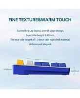 Thunderobot K104 Wired Mechanical Keyboard, Full-Size 104-Key Layout, Perfect for Work and Gaming Hot-Swappable Sockets, Customizable Rgb Backlighting