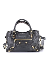 Pre-Owned Balenciaga Mini City Classic Studs Bag Leather