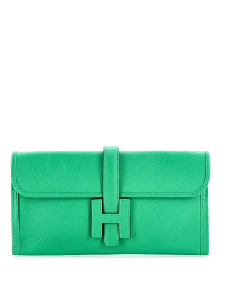 Pre-Owned Hermes 29 Jige Elan Clutch Epsom