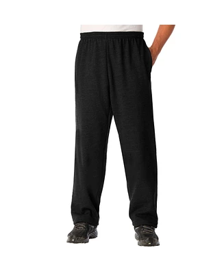 KingSize Big & Tall Fleece Open-Bottom Sweatpants