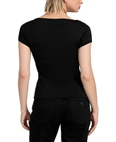 Guess Women's Joey Cutout Cap-Sleeve Top