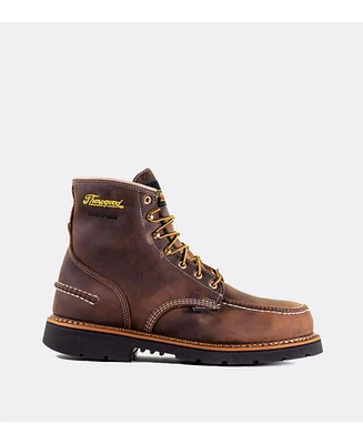 Thorogood Men's 1957 Series Waterproof 6" Safety Moc Toe Work Boots for Men
