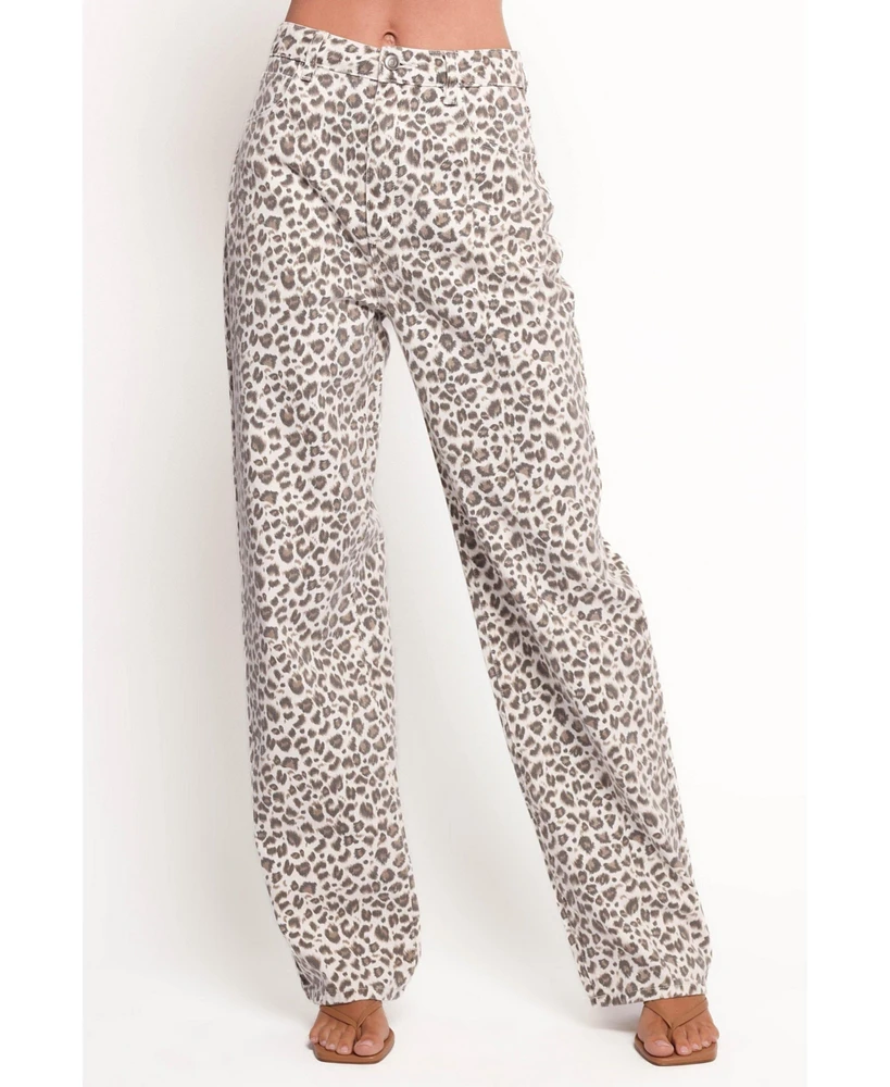 Petal and Pup Women's Leila Printed Wide Leg Jean