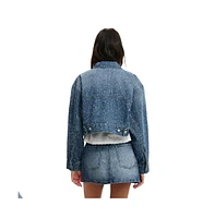 Cotton On Women's Cropped Denim Jacket
