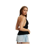 Cotton On Women's Heidi Tie Front Halter