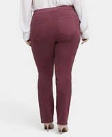 Nydj Plus Marilyn Straight Pull On Jeans