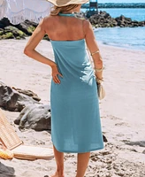 Cupshe Women's Mermaid Aura Blue Multiway Cover-Up Sarong