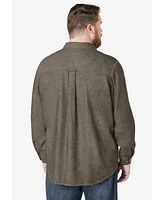 Boulder Creek by KingSize Men's Big & Tall Long Sleeve Denim And Twill Shirt