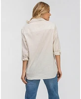 Pietro Brunelli Milano Women's Linen & Cotton Button-Up Shirt