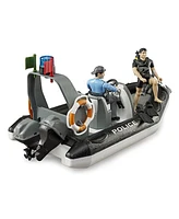 1/16 Police Boat with Rotating Beacon and Figurines by Bruder Bworld 62733