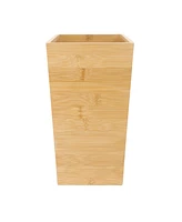 MegaChef 10.5 x 5.75 Inch Rectangle Bamboo Waste Basket