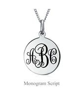 Bling Jewelry Circle Disc Bff Best Friends Sorority Words Best Sisters Pendant Necklace For Women .925 Sterling Silver