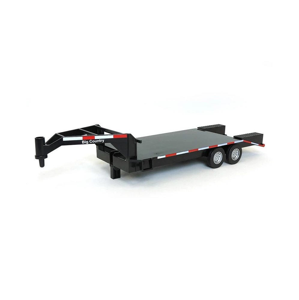 Big Country Toys 1/20 Black Flatbed Gooseneck Trailer with Ramps