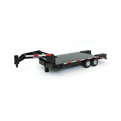 Big Country Toys 1/20 Black Flatbed Gooseneck Trailer with Ramps
