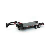 Big Country Toys 1/20 Black Flatbed Gooseneck Trailer with Ramps