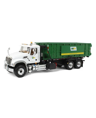 First Gear 1/34 Mack Granite Mp Waste Management Truck w/ Roll-off Container