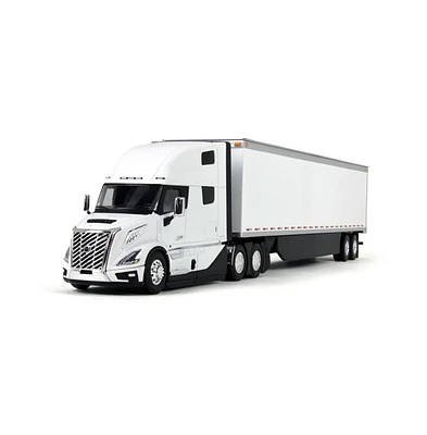 1/50 White Volvo Vnl 860 with White 53ft Trailer by First Gear