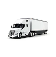 1/50 White Volvo Vnl 860 with White 53ft Trailer by First Gear
