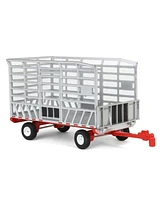 1/64 Bale Throw Wagon, Silver & Red Greenlight Down on the Farm Series 9