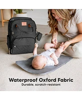 KeaBabies Rove Diaper Bag with Changing Pad, Waterproof Baby Bag, Travel