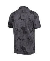 Tommy Bahama Men's Black Kansas Jayhawks Miramar Blooms Polo Shirt