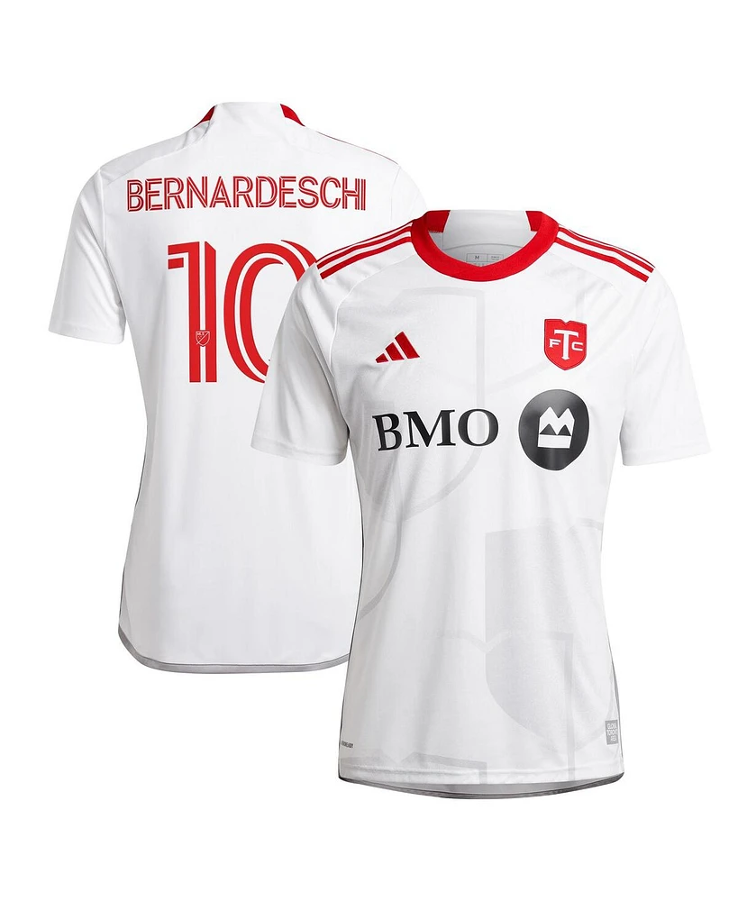 Adidas Men's Federico Bernardeschi White Toronto Fc 2024 Gta Kit Replica Player Jersey