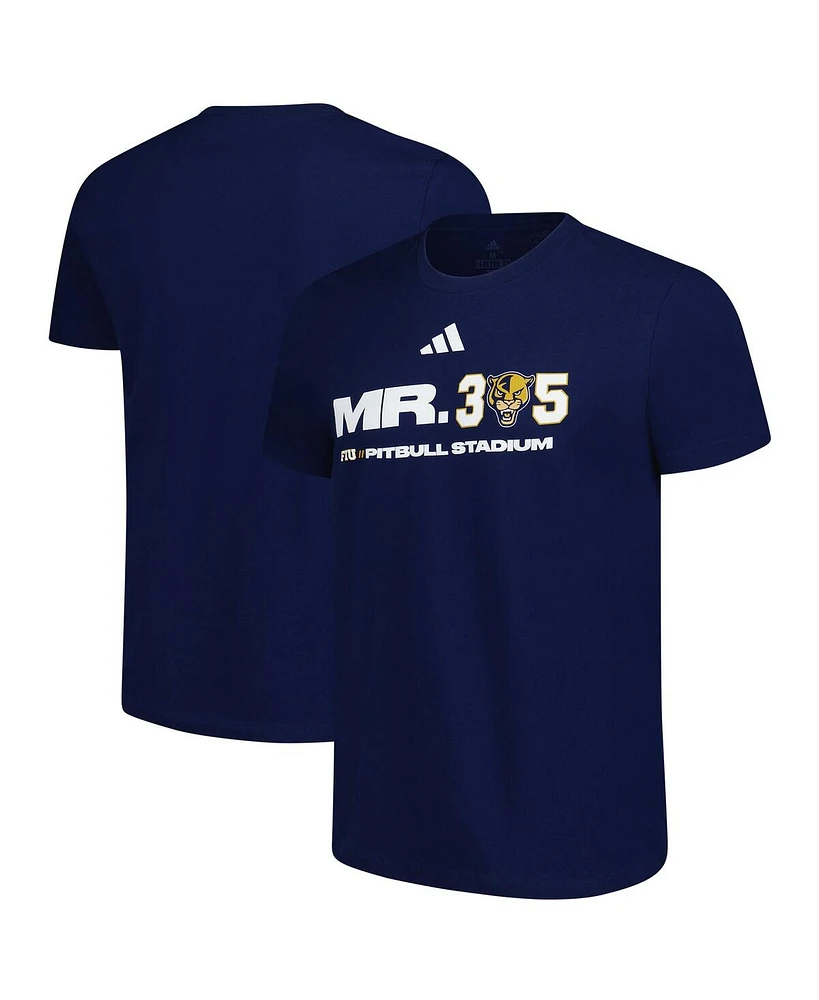 Adidas Men's Navy Fiu Panthers x Pit Bull Fresh T-Shirt