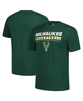 Fanatics Men's Hunter Green Milwaukee Bucks Location Just Net T-Shirt