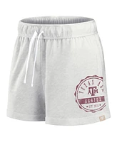 Fanatics Women's Oatmeal Texas A&M Aggies Win Badge Shorts