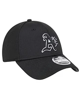 New Era Men's Black Athletics Pivot 9FORTY Adjustable Hat