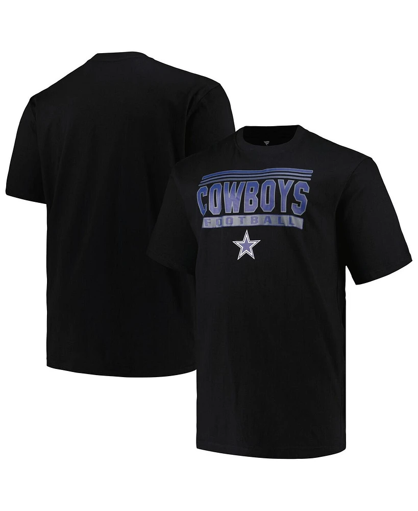 Fanatics Men's Black Dallas Cowboys Big Tall Pop T-Shirt