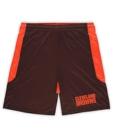 Fanatics Men's Brown/Orange Cleveland Browns Big Tall Launch Shorts