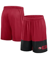 Fanatics Men's Scarlet/Black San Francisco 49ers Big Tall Best of the Best Performance Shorts