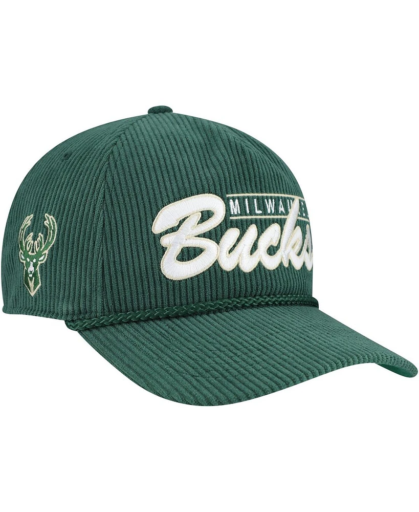 '47 Brand Men's Green Milwaukee Bucks Double Header Sidepatch Cord Hitch Adjustable Hat